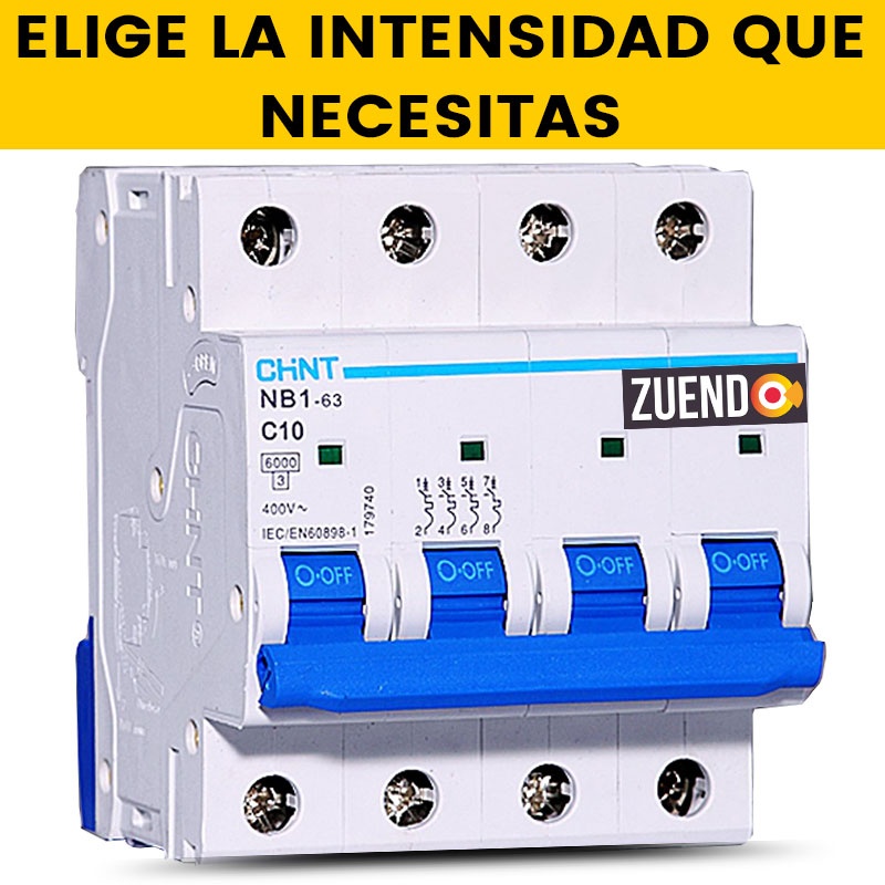 Interruptor Automático Polos todas las Intensidades(A)