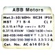 Motorreductor coaxial trifásico 380V ABB 0,75 Kw 153 RPM finales