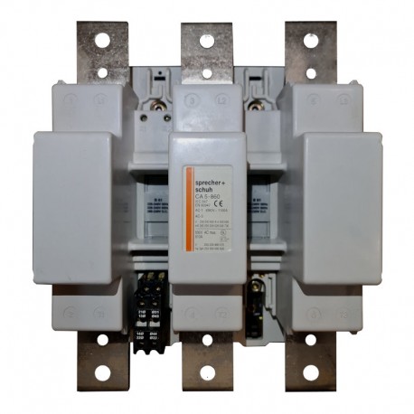 Contactor SPRECHER+ SCHUH 3 polos 860A con bobina 220V (Seminuevo)