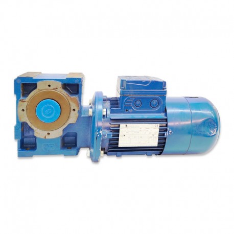 Motorreductor trifásico 220/380V 0,55 Kw con reductor sinfin 43 RPM finales con electrofreno