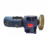 Motorreductor trifásico 220/380V 0,25 Kw con reductor coaxial 15 RPM finales con electrofreno