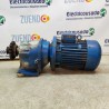 Motorreductor trifásico 220/380V 5,5 Kw / 7,5 cv con reductor coaxial 185 RPM finales