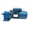 Motorreductor trifásico 220/380V 0,37 Kw / 0,5 cv 127 RPM finales con reductor coaxial y electrofreno