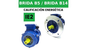 Motor trifásico 0,75 KW / 1 CV IE2 BRIDA B5/B14 A 220/380V 1000 RPM