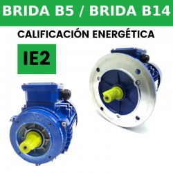 Motor trifásico 1,1 KW / 1,5 CV IE2 BRIDA B5/B14 A 220/380V 1000 RPM