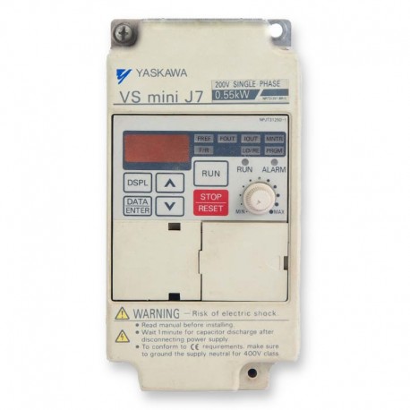 Variador de frecuencia monofásico 220V YASKAWA VS MINI J7 0,55 Kw