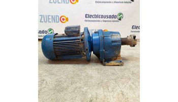 Motorreductor trifásico 220/380V 4 Kw / 5,5 cv con reductor coaxial 185 RPM Eje 35