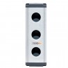 Caja para 3 interruptores aluminio impermeable