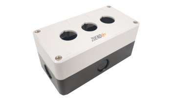 Caja botonera impermeable 3 huecos ABS