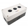 Caja botonera impermeable 3 huecos ABS