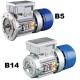 Motor autofrenante 2,2 kw trifásico brida B5/B14 3.000 rpm